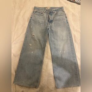 Madewell Light Blue Distressed Women's Ankle Jeans